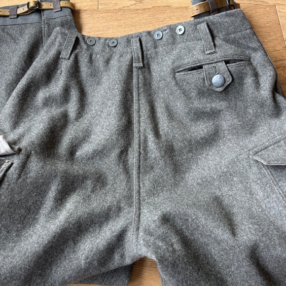 Vintage thick wool cargo pants - Picture 6 of 6